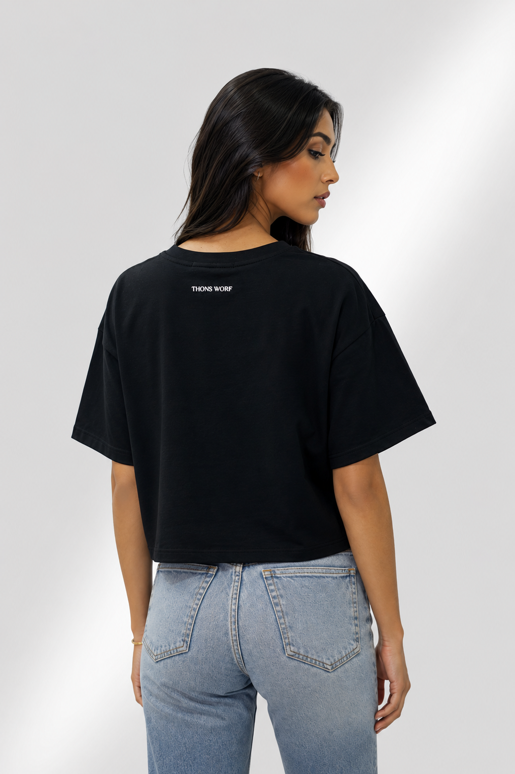 EVOLVE BLACK Crop Top Oversize