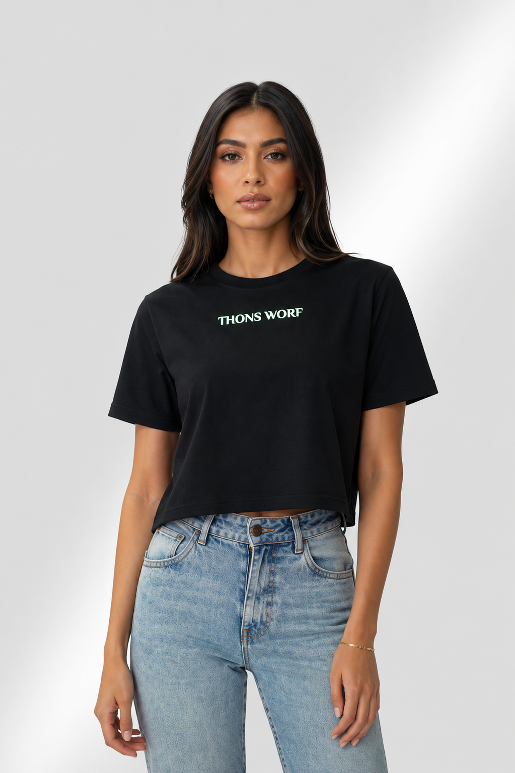 EVOLVE BLACK Crop Top Oversize